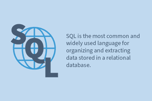 SQL is the most common and widely used language