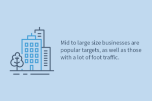 mid to large size firms are popular targets of tailgating