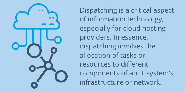 Dispatching is a critical aspect of information technology